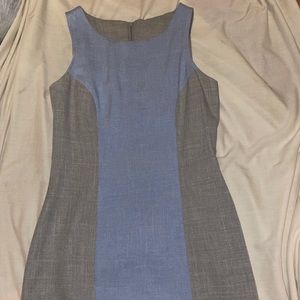 Gray and Blue Dress